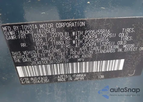 2008 Scion Xb z USA, uszkodzony, nr VIN JTLKE50E381039159
